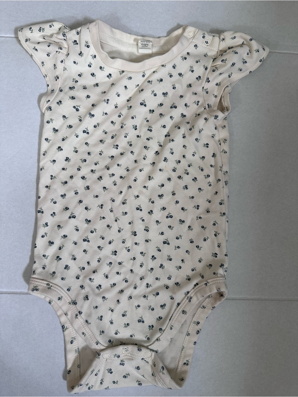 COLORED ORGANICS Floral Bodysuit 18-24 Months
